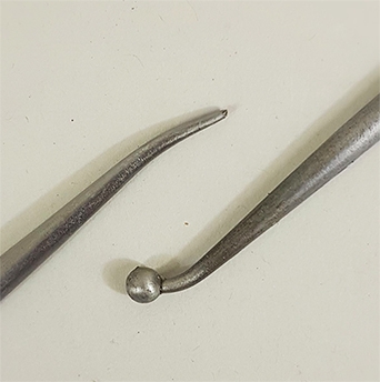 FORGED METAL MODELLING TOOL BALL ENDED AND TIN END